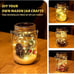 8 Pack Solar Mason Jar Lights Lanterns,Jars & Hangers Included，30LED