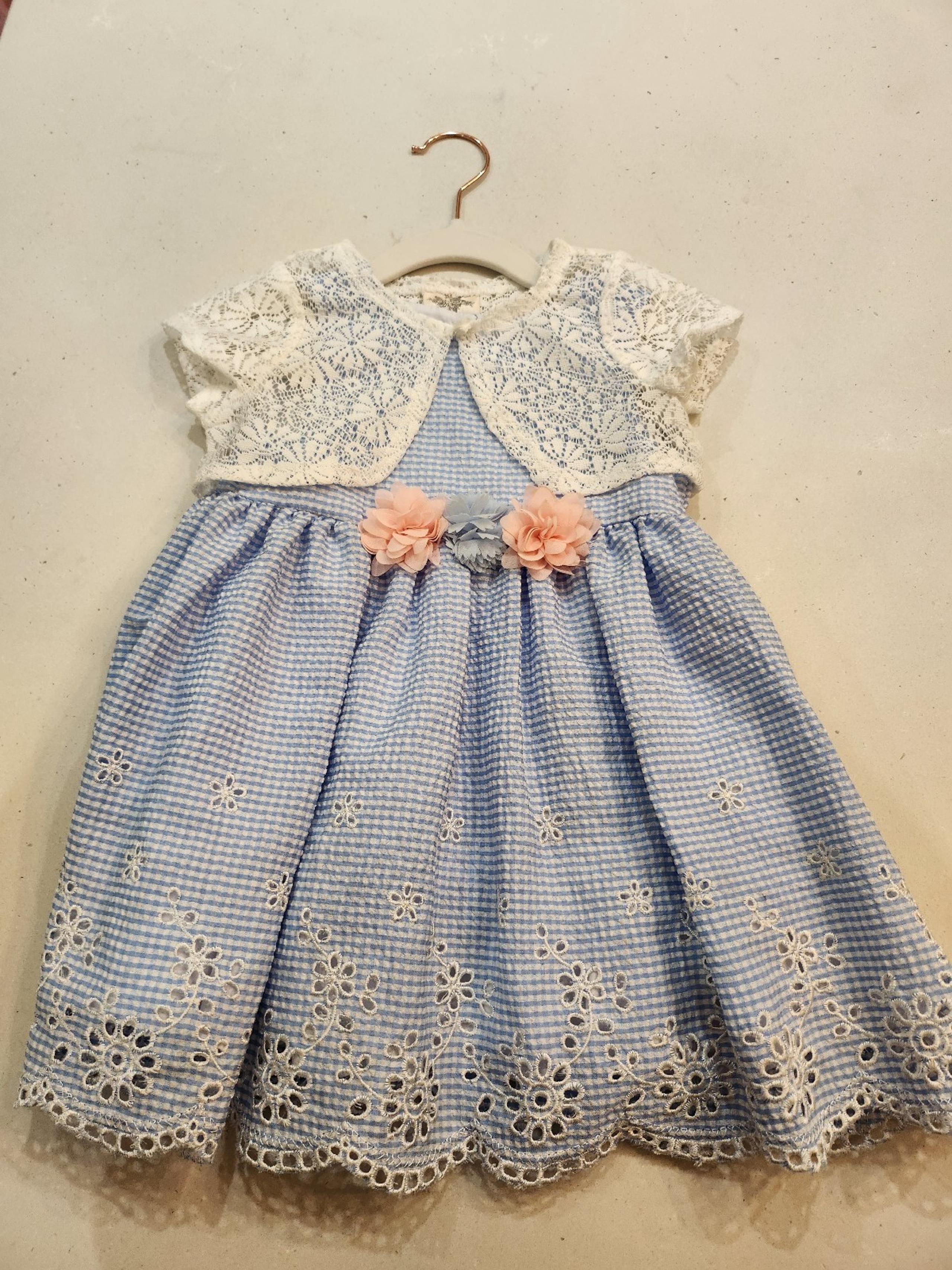 Laura Ashley Lace & Gingham Party Dress
