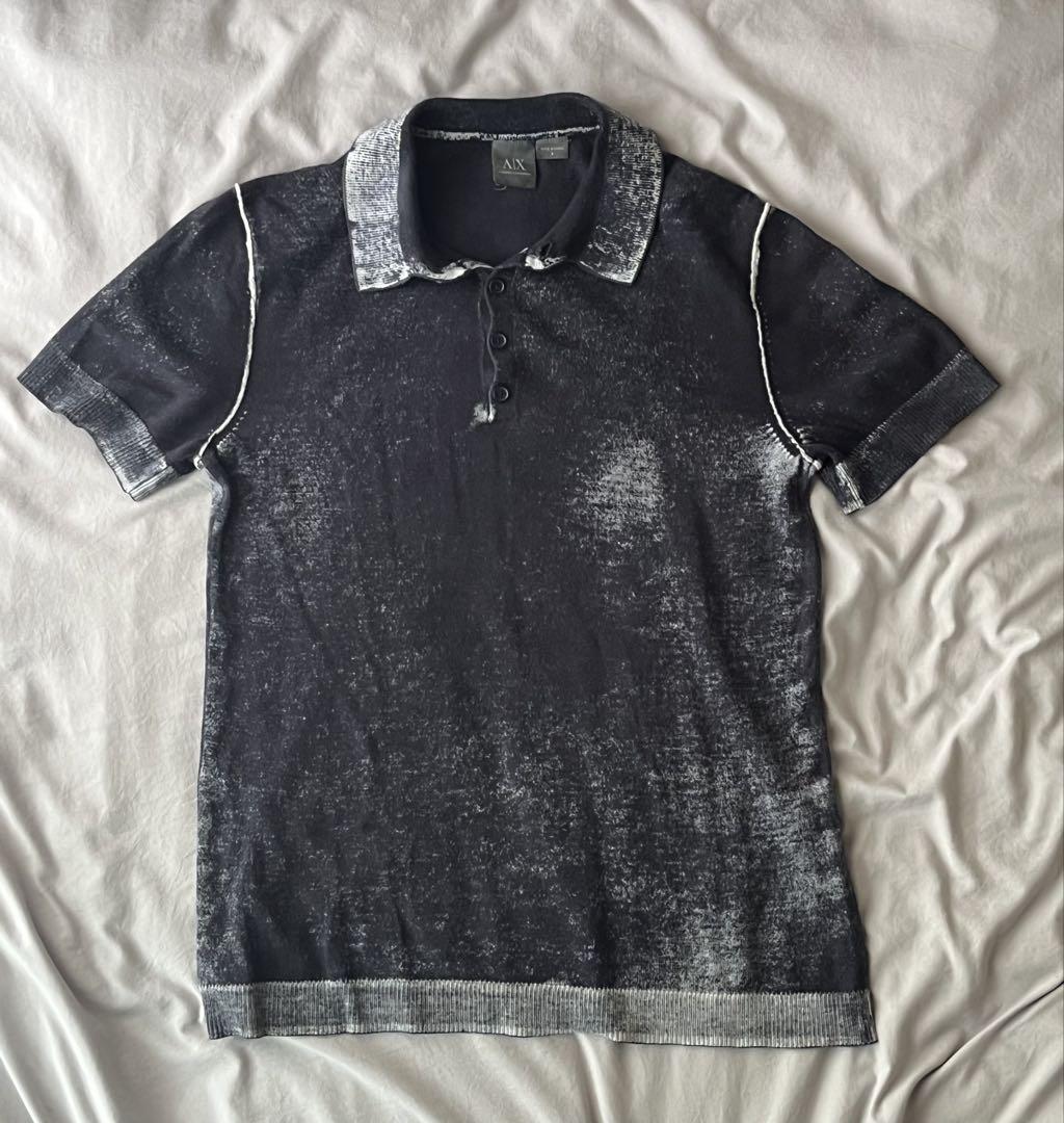 セブンイレブン 冬ギフト カタログ 00s Armani Exchange faded knit polo shirt トップス