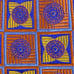 Nordstrom Men's Shop Necktie Orange Gold Blue Geometric 3