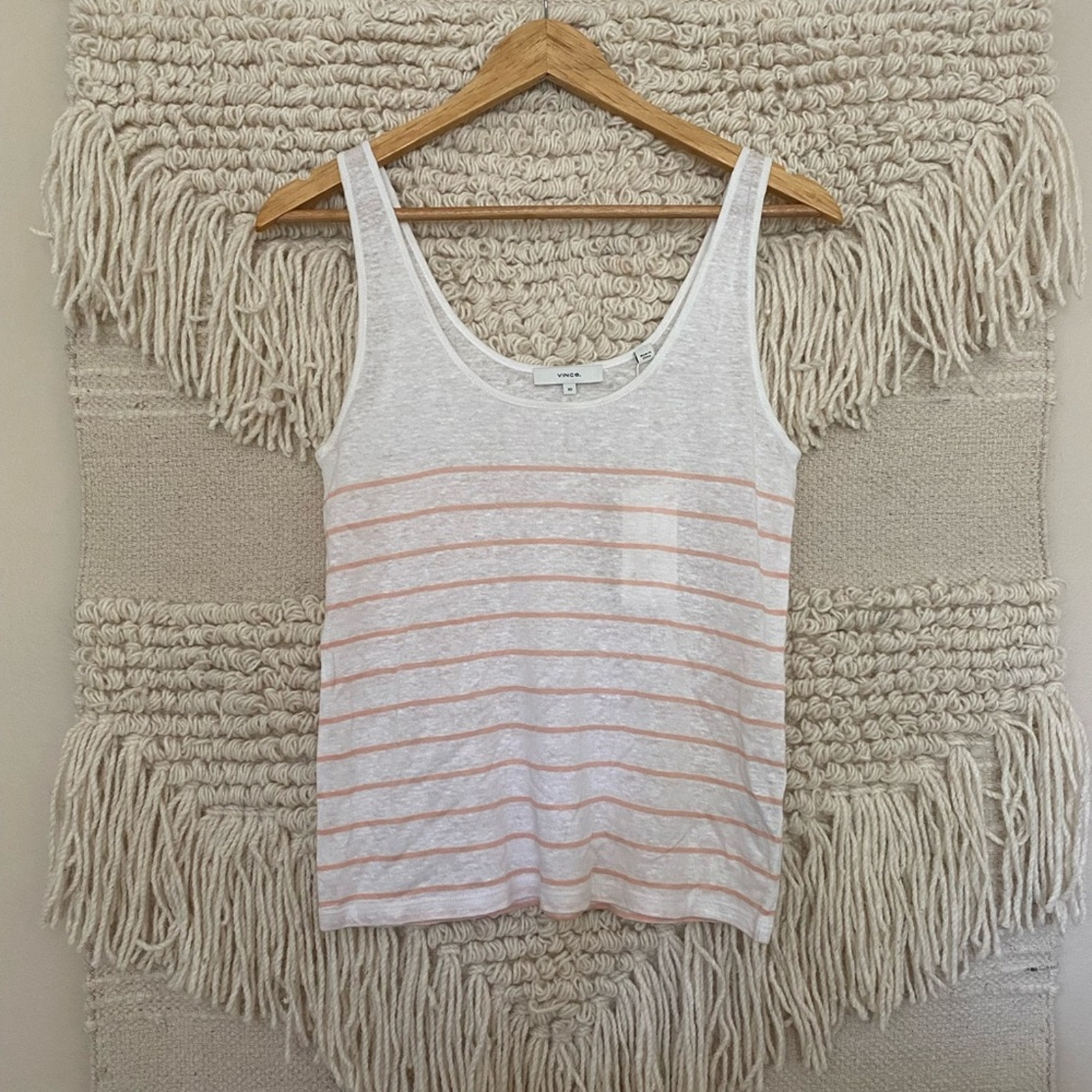 NWT: Vince Breton Stripe Scoop Tank Top
