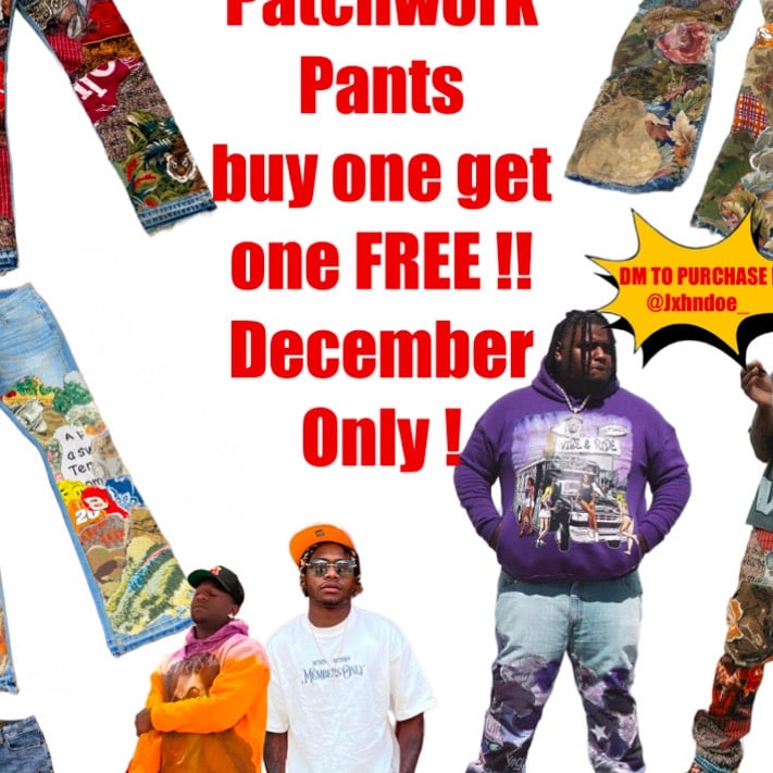 PATCHWORK PANTS DECEMBER SALE