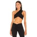 Miaou Shirt Womens XS Elvis Top Black One Shoulder Cropped Tank Party Evening