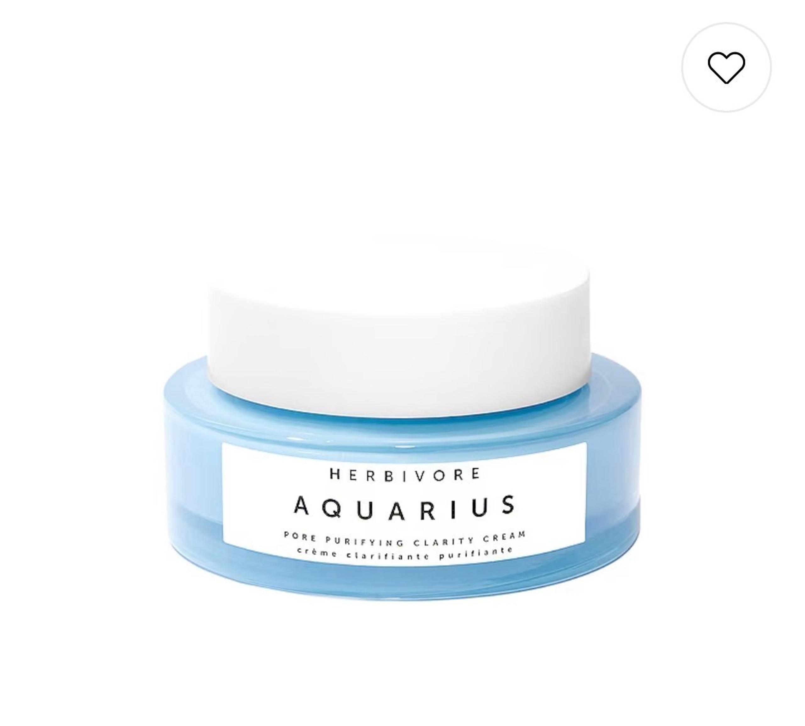 New in Box Herbivore Botanicals Aquarius Pore Purifying BHA Cream Moisturizer