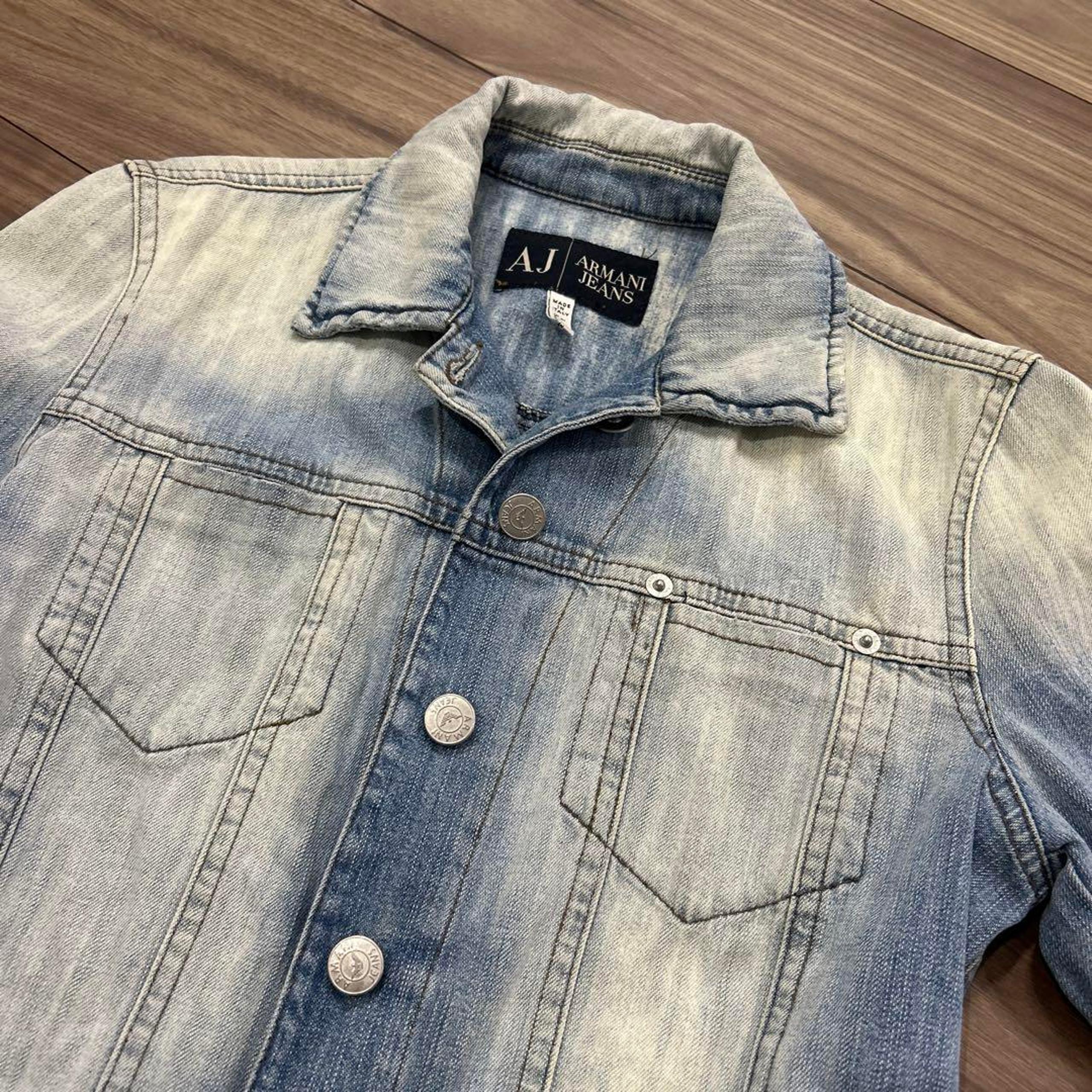 Armani Jeans Gradient Denim Jacket, Vintage, Armani