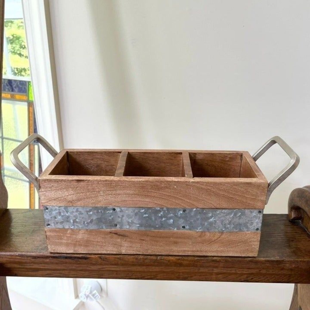 Farmhouse Solid Wood Caddy