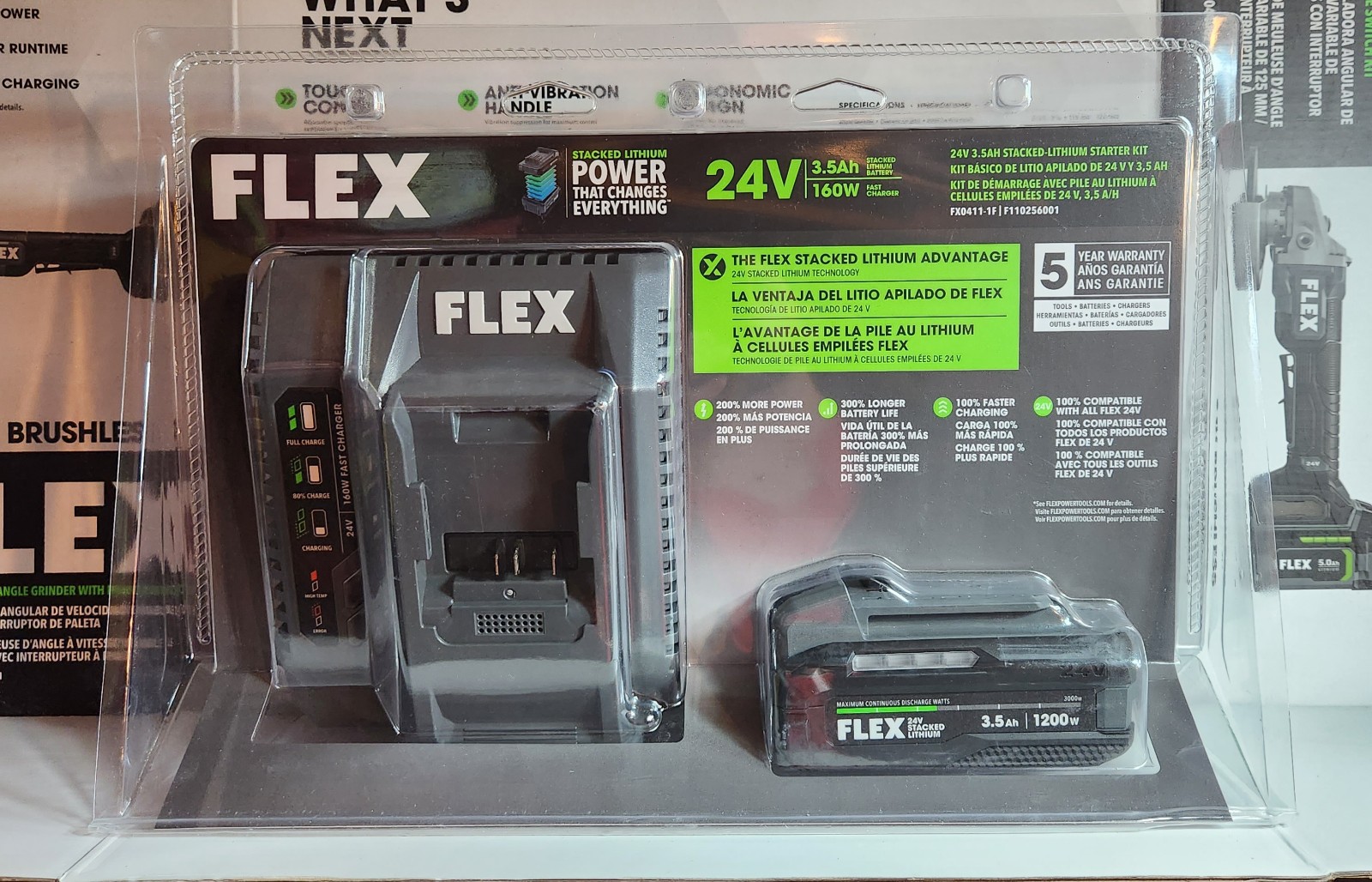 ⭐️NEW⭐️ FLEX 24V STACKED LITHIUM 3.5 Ah Battery & Fast Charger