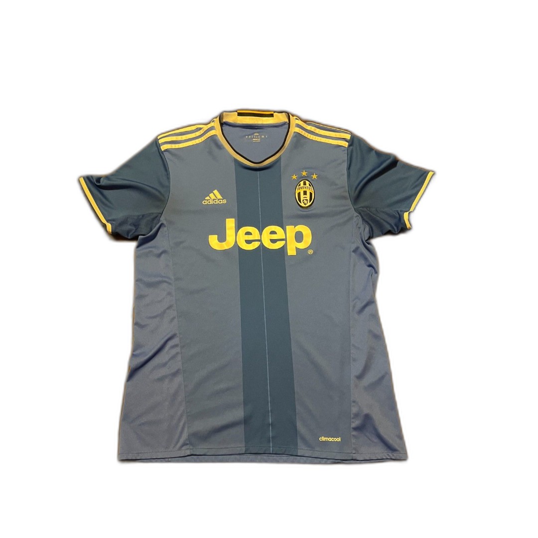 Adidas Juventus 2016/2017 Away Jersey Blue Jeep Logo Soccer Size M