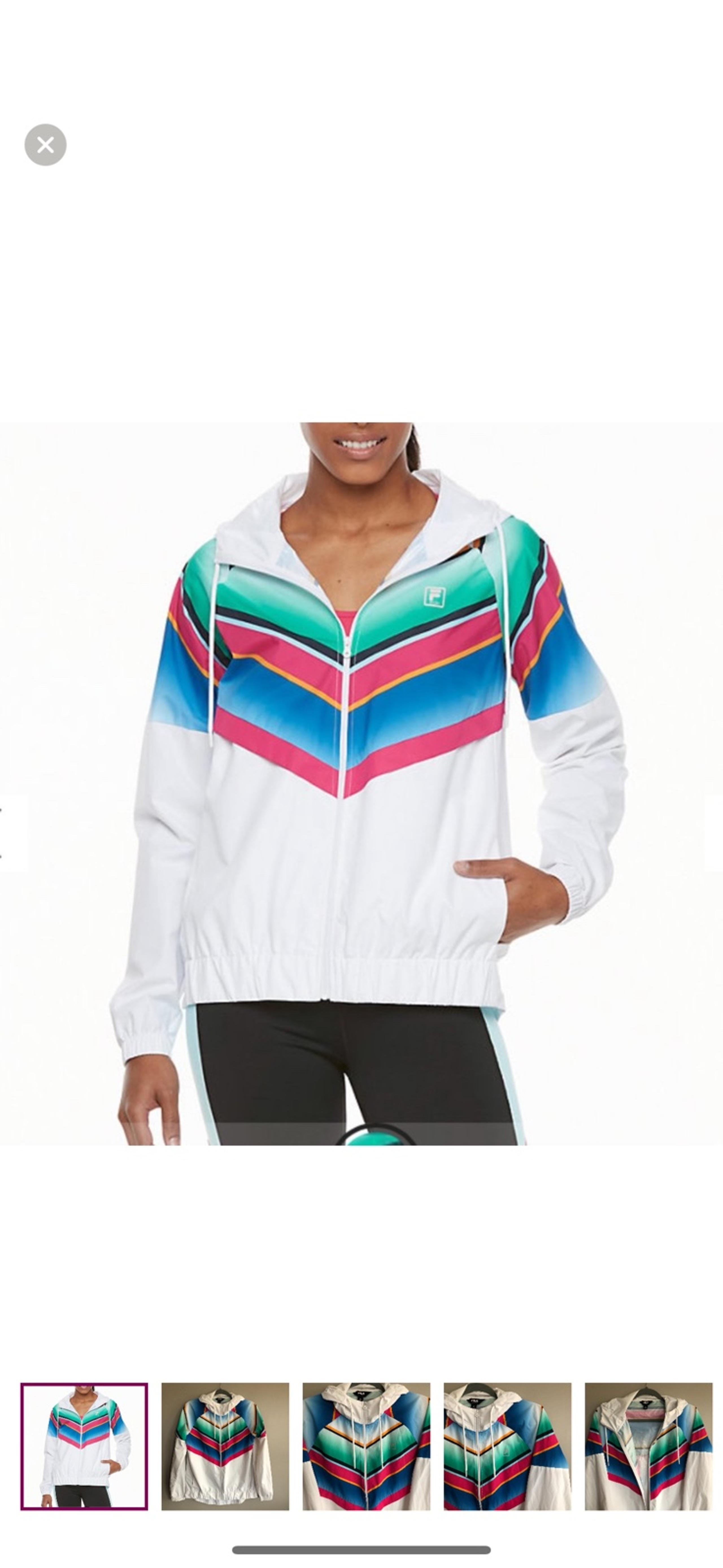 Fila Sport Raglan Windbreaker Jacket
White Medium