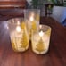 Christmas Tree Glass Flameless Candles with Remote Timer Battery