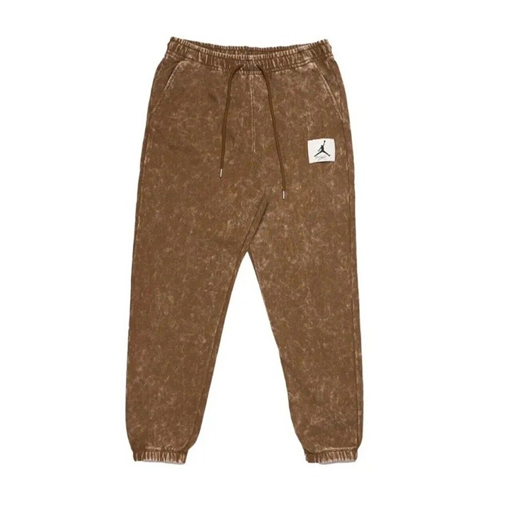 NIKE JORDAN FLIGHT FLEECE MEN'S WASHED PANTS DR3089-385 Light Olive Size S NWT