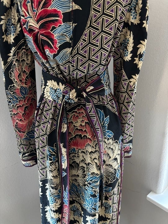 Vintage 1980's Leonard Paris Silk Midi Dres