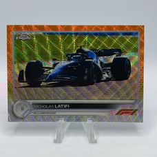 Nicholas Latifi Orange Wave refractor First Print 1/25 - 2022 Topps Chrome F1