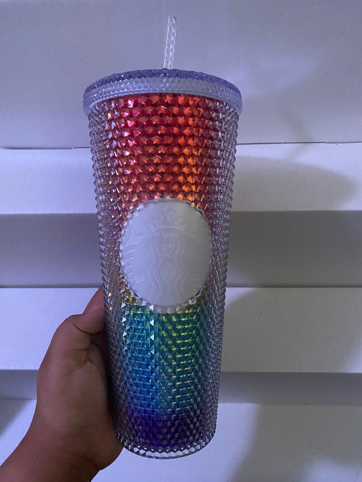 Starbucks Pride Studded Rainbow Tumbler