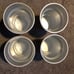 Coors Light Beer Double Sided Logo 22 oz Reusable Aluminum Cup Set Of 4 NEW