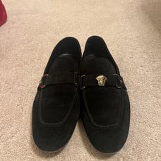 Black suede shoes
