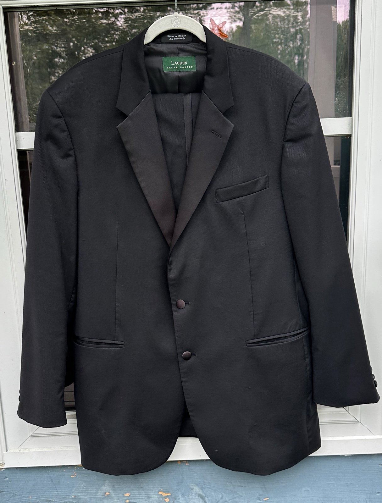 Ralph Lauren Green Label MENS SUIT 46L 40 x 32 Pants SUPER 120 Worsted Wool