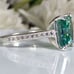 GORGEOUS‼️VVSI 7.80CTW. PRINCESS-CUT Blue & White CERTIFIED Diamond Ring
