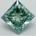 GORGEOUS‼️VVSI 7.80CTW. PRINCESS-CUT Blue & White CERTIFIED Diamond Ring