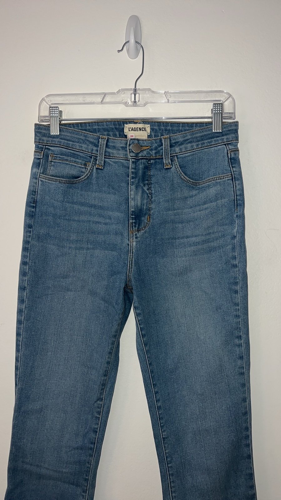 L’agence Margot Skinny Highrise Jeans Size 28 in Seafoam Blue