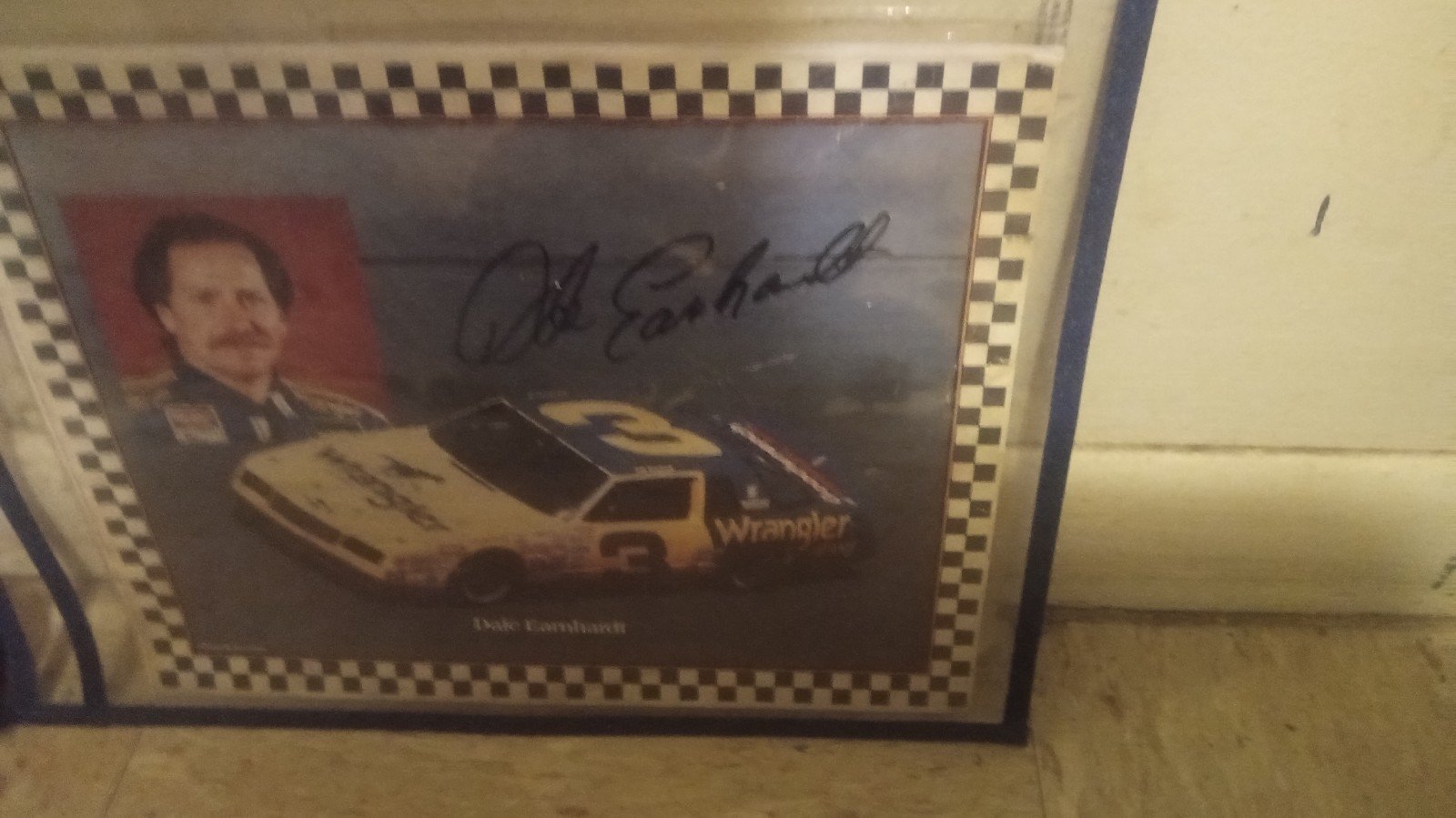 Dale Earnhardt authentic signature
