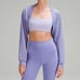 Lululemon French Terry Long-Sleeve Shrug Dark Lavender Size 4 New With Tag