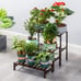 Bamboo 3-Tier Ladder Plant Stand, Planter Holder Flower Pot Display She