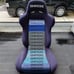 Full Blue JDM Bride Fabric Cloth For Car Seat Panel Armrest Decoration 1M×1.6M