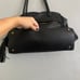 HOBO Black Tote Bag Leather Fringe Accent Double Strap