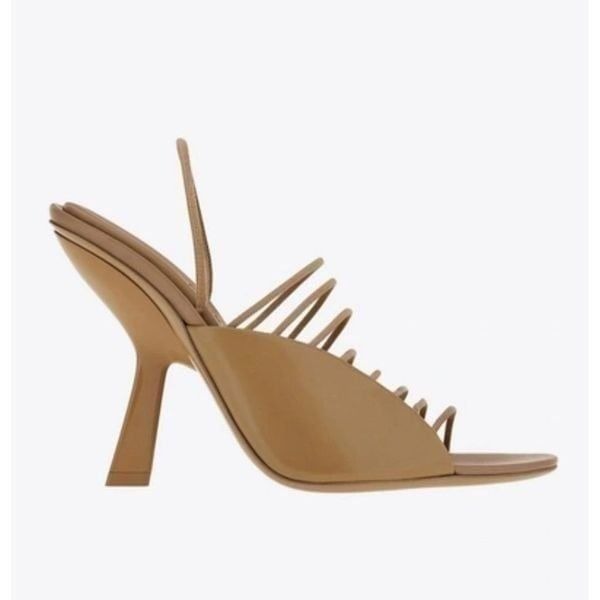 Ferragamo Altaire Leather Mules 9 Beige