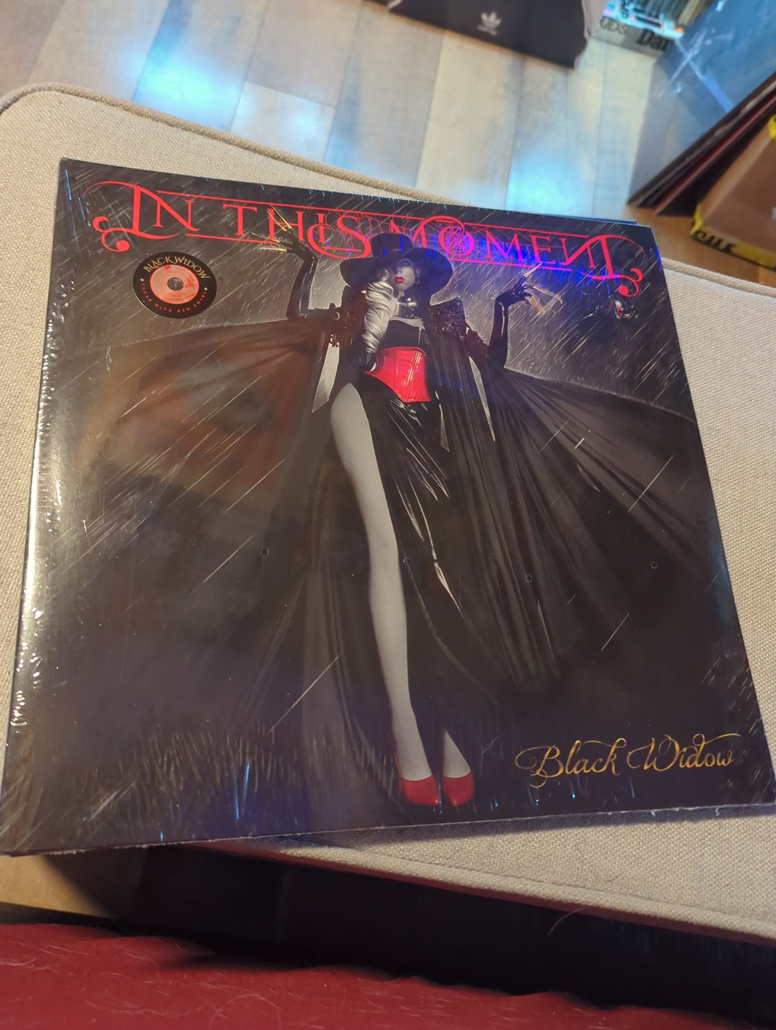 In this moment black widow 10th anniversary clear/red swirl 2lp vinyl