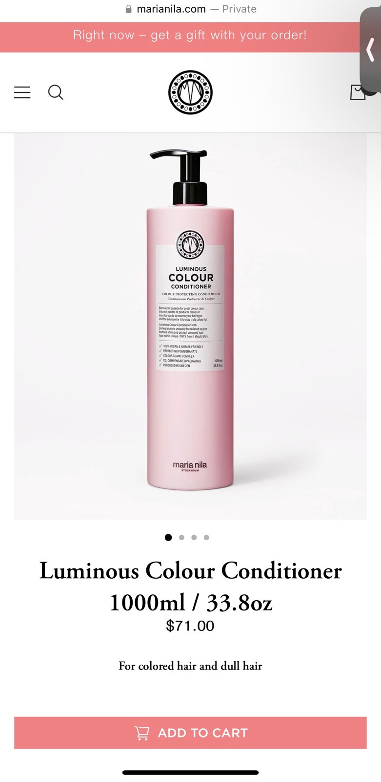 Luminous COLOUR Conditioner Maria Nila 33.8 FL OZ