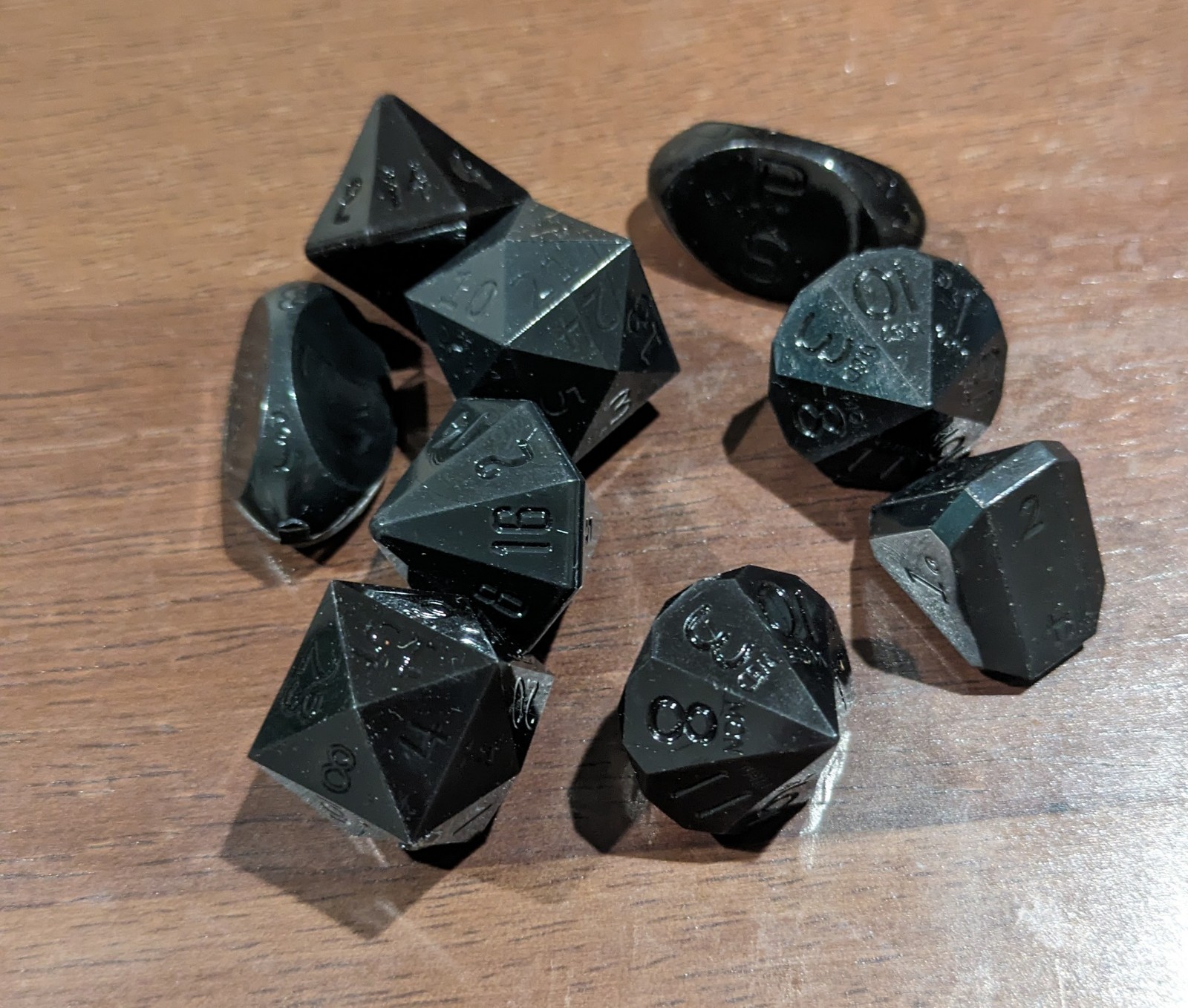 RARE HTF GAMESCIENCE Black Random Dice lot RPG