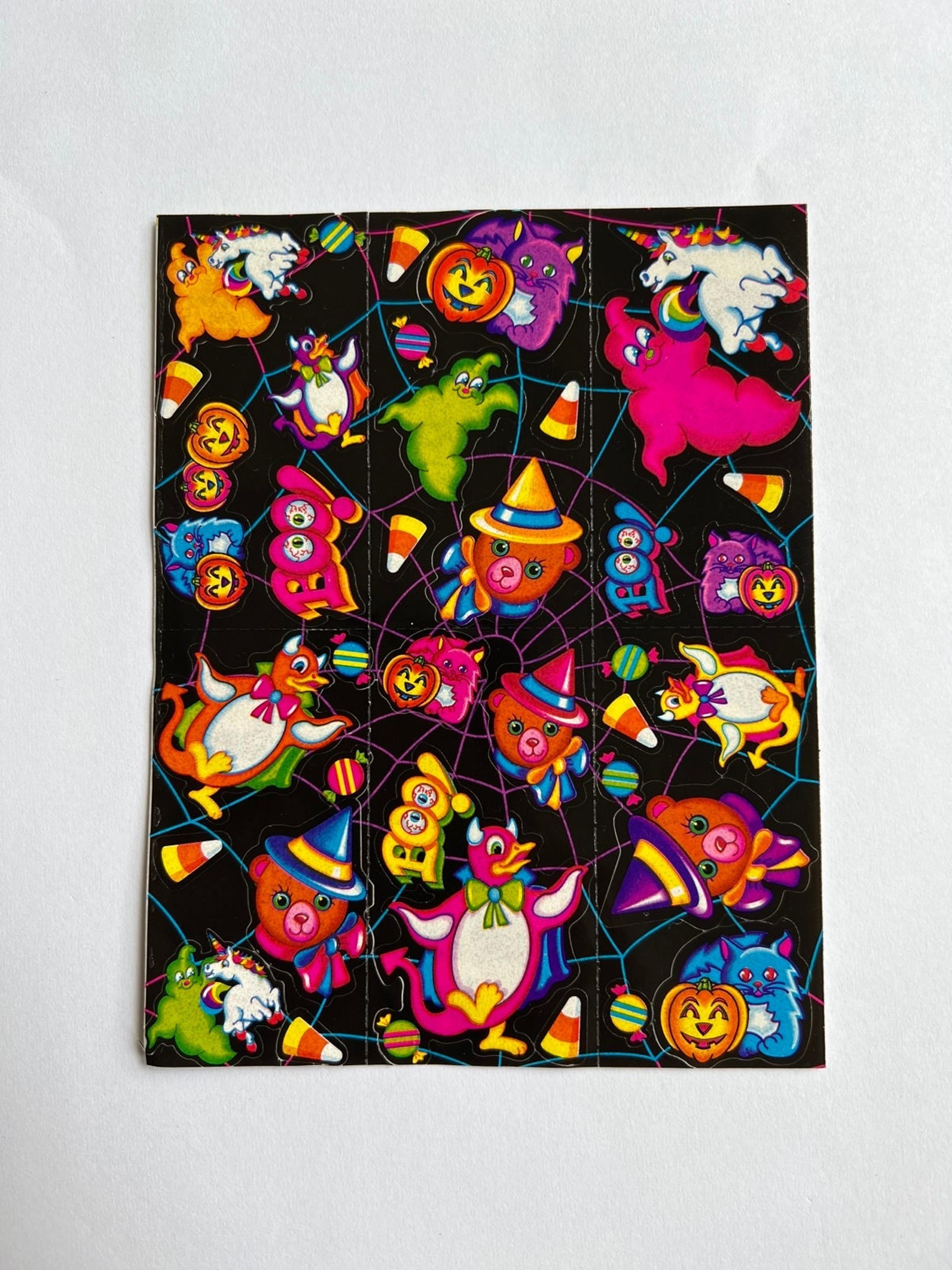 Lisa Frank Halloween Stickers Markie Unicorn Penguins Ghosts S199