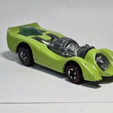 Vintage Redline Hot Wheels - 1973 - Jet Threat - lime Florescent