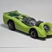 Vintage Redline Hot Wheels - 1973 - Jet Threat - lime Florescent