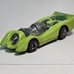 Vintage Redline Hot Wheels - 1973 - Jet Threat - lime Florescent