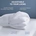 2 Pack Adjustable Layer Bed Pillows for Sleeping