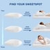 2 Pack Adjustable Layer Bed Pillows for Sleeping