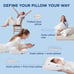 2 Pack Adjustable Layer Bed Pillows for Sleeping