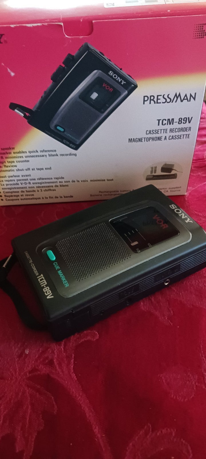 Sony Pressman TCM cassette recorder