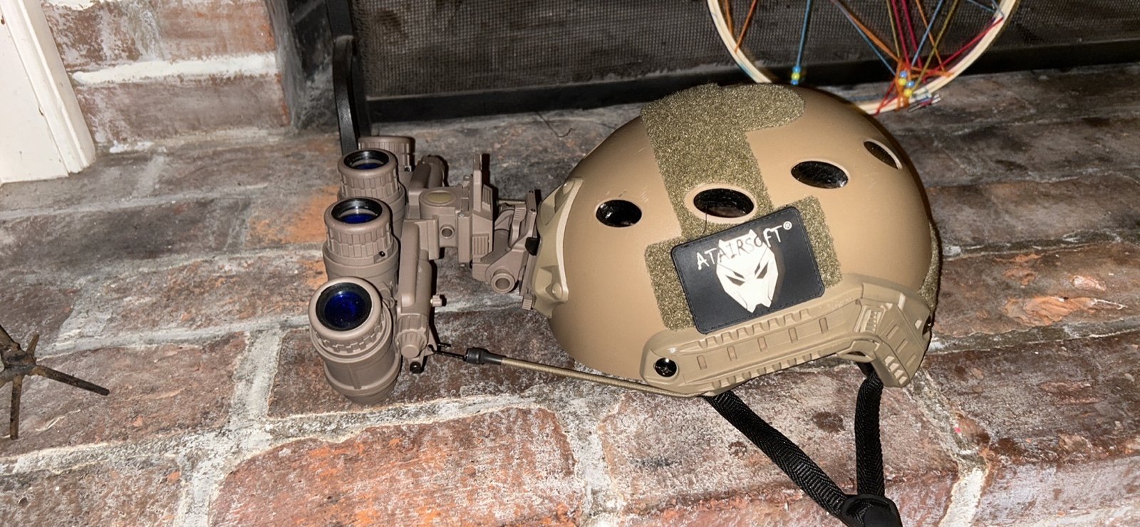 Air soft helmet with night vision it does not work