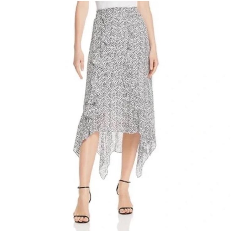 NWT Sz Small Parker Laine Silk Blend Midi Skirt (338)