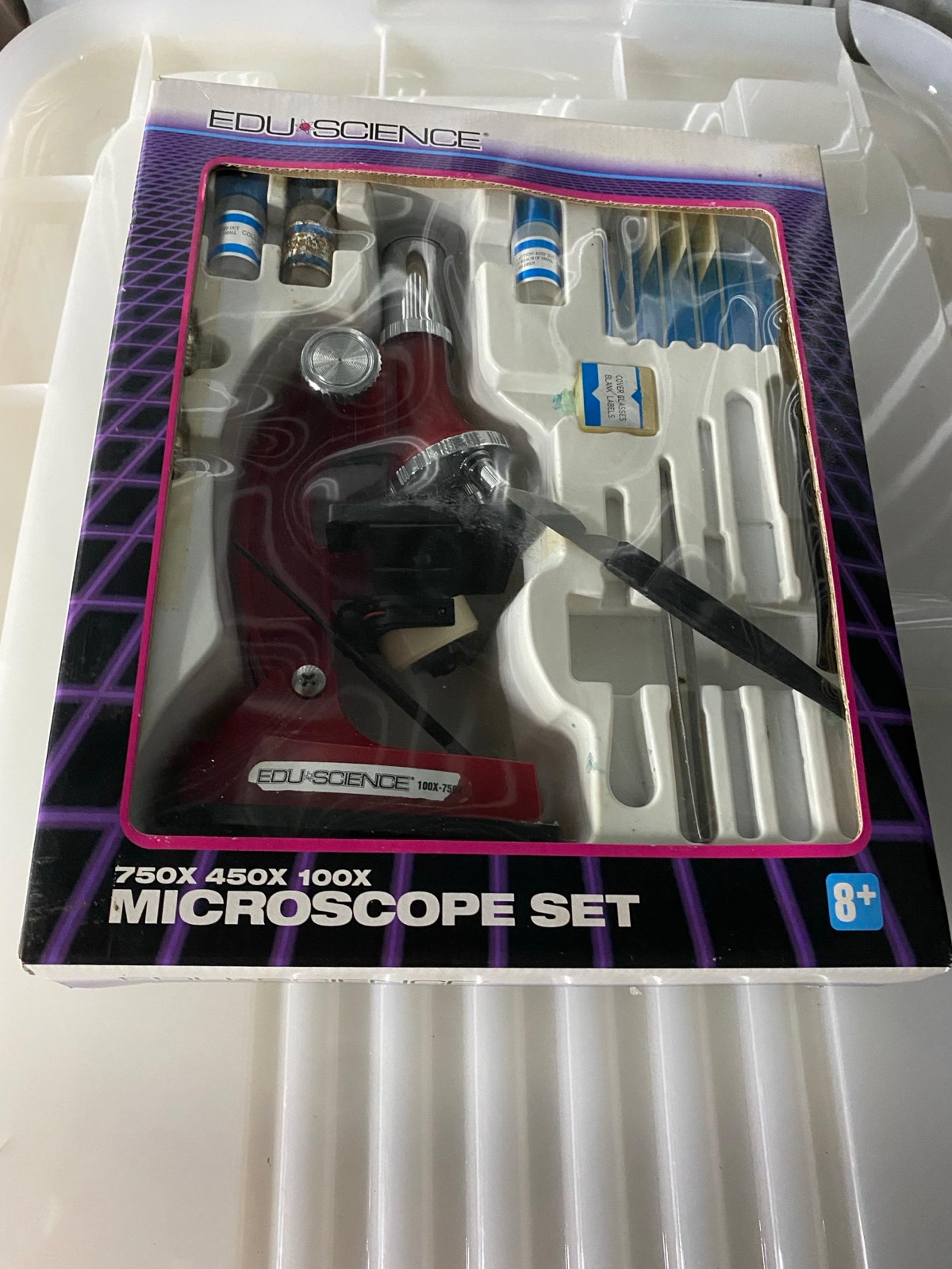 Vintage microscope set