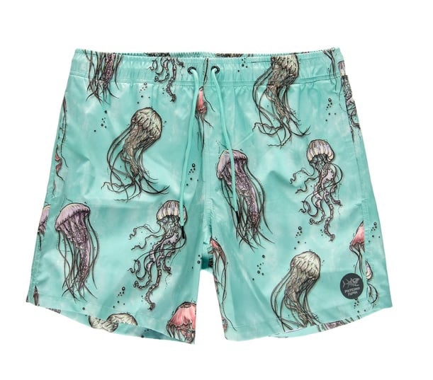 Psycho Tuna / Pool Shorts Medium Penguin Crew Cycle Jellyfish