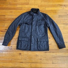 Barbour Men's Size Large Vende Quilted Black Jacket