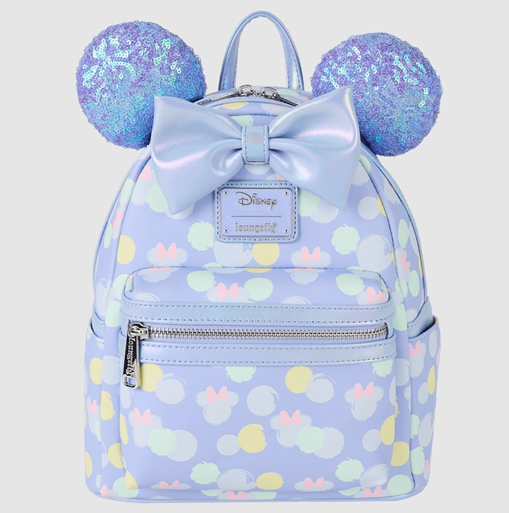 Minnie Mouse Iridescent All-Over Print Sequin Ear Mini Backpack