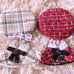 Super popular! Immediate purchase available! Red x Yellow! Plush clothing 10cm 12cm poncho beret