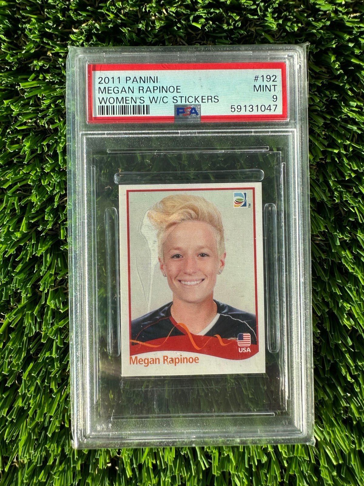 2011 FIFA Women's World Cup Stickers Megan Rapinoe PSA 9 ROOKIE STICKER
