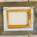 Signed Lighthouse Ocean Beach Nautical Painting Raw Pine Frame Vintage Lighthous